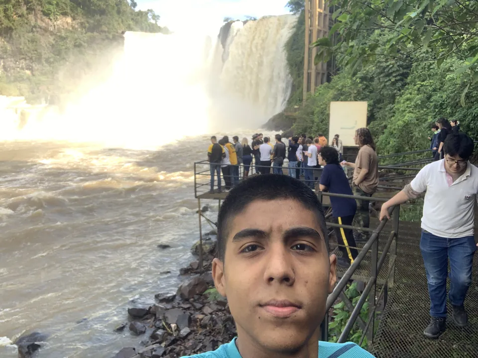 Joaquín Caballero en los Saltos del Monday, Presidente Franco, Alto Paraná
